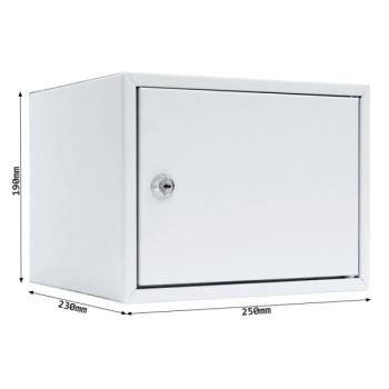 Rottner Wertfach Home Case 2 Zylinderschloss lichtgrau T06371